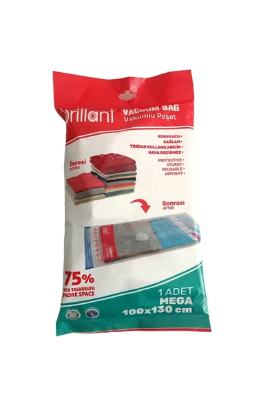 Patika Store 1 Adet Vakumlu Hurç, Eşya Kaldırma Hurç Vakum Özellikli, Brilliant Vacum Bag, Eşya Torbası ürün görseli 1