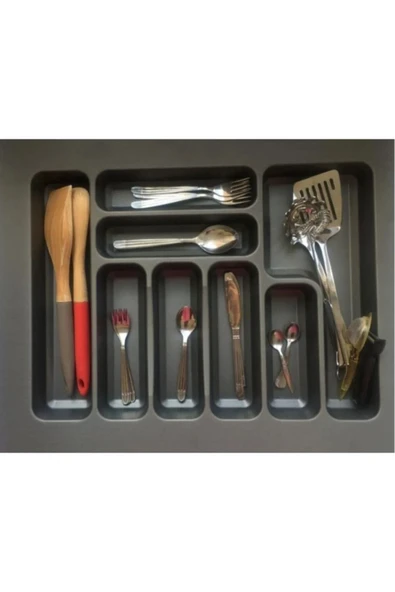 Ersa 62cm X 449cm Çekmece Içi Kaşıklık Gri (53X40 CM'E KADAR KESİLEBİLİR) ürün görseli 1