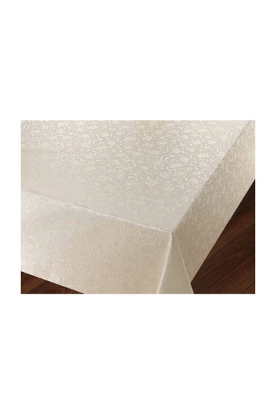 FANTASTIC Krem 140x220 cm Pvc Astarlı Muşamba Masa Örtüsü 514 ürün görseli 1