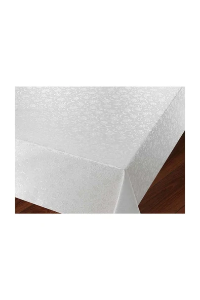 FANTASTIC Pvc Astarlı Muşamba Masa Örtüsü 514/beyaz 140x140cm ürün görseli 1