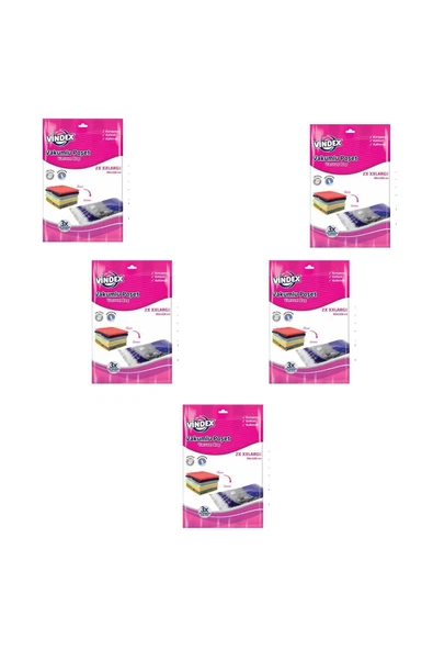 Vindex Vakumlu Giyisi Yastık Yorgan Saklama Torbası Poşeti Hurç -xx Large -80x100 Cm. -2'li 10 Paket ürün görseli 1