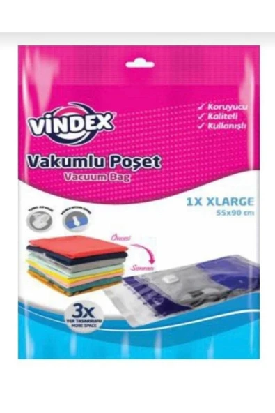 Vindex Vakumlu Hurç Poşet 55x90 1 Adet ürün görseli 1