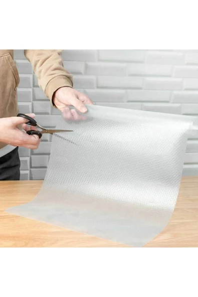 Lariss Şeffaf Kaydırmaz Raf Dolap Ve Çekmece Örtüsü 45 Cm X 5 Metre ürün görseli 1