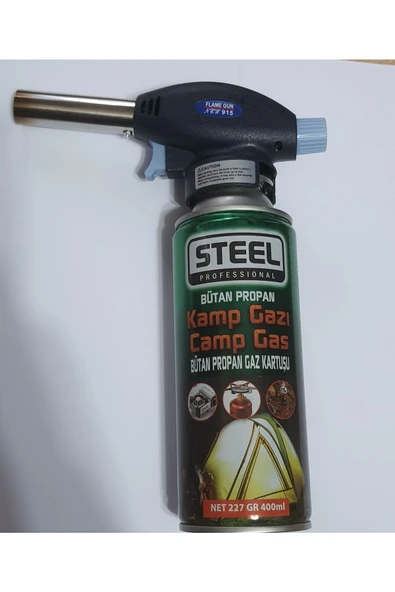 STEEL Pürmüz Kafa Çakmak + 1 Adet Kamp Gazı ürün görseli 1