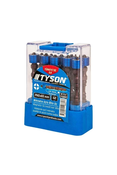 TYSON Mıknatıs Uçlu Bits Uç Ph2x65mm Çift Yönlü 1 Adet ürün görseli 1