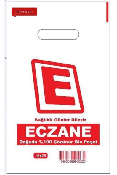 Eczane poşetcisi Mini Boy 15x25 ( 2 Kg ) Eczane Poşeti ürün görseli 1