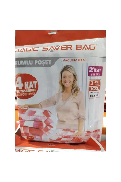 MAGİC SAVER Vakumlu Hurç 80x100 2’li Set ürün görseli 1