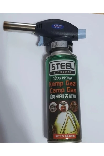 Spreycim Steel Çakmaklı Pürmüz Kamp Gazı Seti Kamp Kartuş 227 Gr. ürün görseli 1