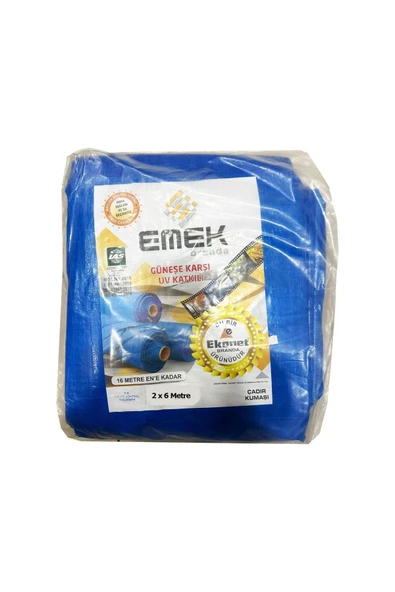 Emek Çadır Kumaşı Branda Tente Uv Güneşlik Gölgelik Koruma Yağmur Su Geçirmez - 2x6 Metre - 1 Paket ürün görseli 1