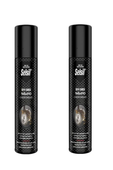 Selsil Sıvı Gres Sprey 500ML Zincir Yağlama Spreyi - 2 Adet ürün görseli 1
