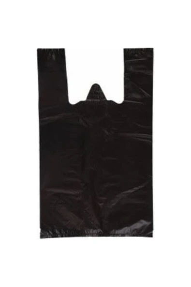 SARAY AMBALAJ Siyah Atlet Poşet 1kg (orta) Siyah Orta ürün görseli 1