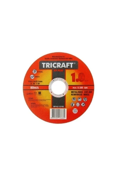 Hasbros Trıcraft 115x1x22.23 Mm Inox Kesici (MEŞEM-3301) 25 Adet Bir Paket ürün görseli 1