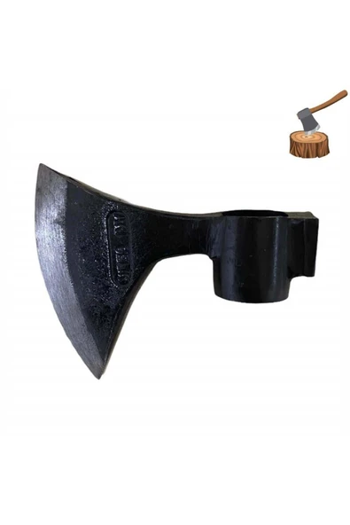 Aki Dövme Çelik Balta Oval Sap-13 Cm-no 1-sapsız ürün görseli 1