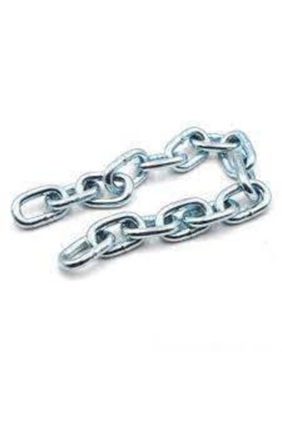 ERÇELİK TİCARET Paslanmaz Galvanizli Çelik Zincir 6 Mm 3 Metre ürün görseli 1