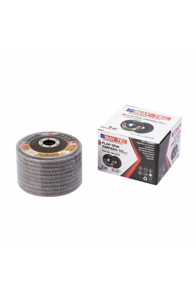 Baytec Zımpara Flap Disk Zımpara 115x22mm 80kum 10 Lu ürün görseli 1