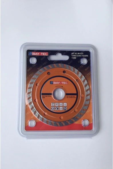 Baytec Bay-tec Turbo Elmas Testere 180 mm Taşlama Diski Kesici -1 Adet ürün görseli 1
