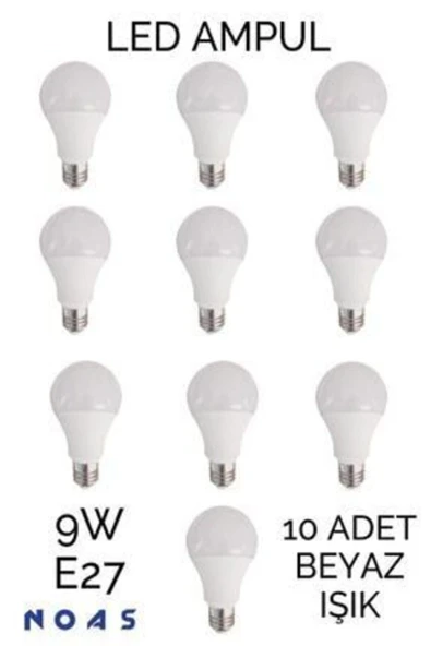 Noas Led 9w Led Ampul 10 Adet ürün görseli 1
