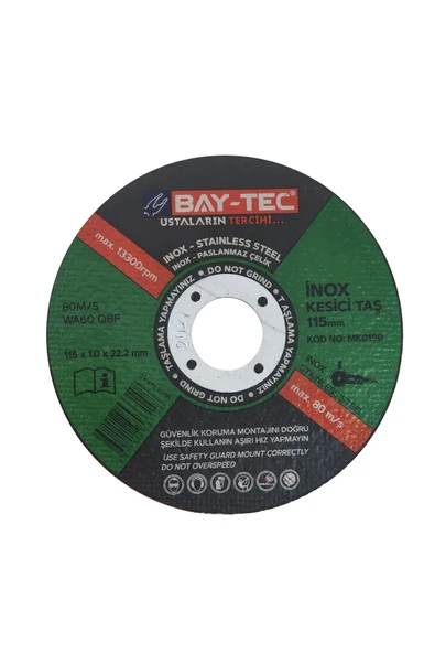 Baytec Bay-tec Mk0190 Taşlama Makinesi Inox Kesici Taş 115mm ürün görseli 1