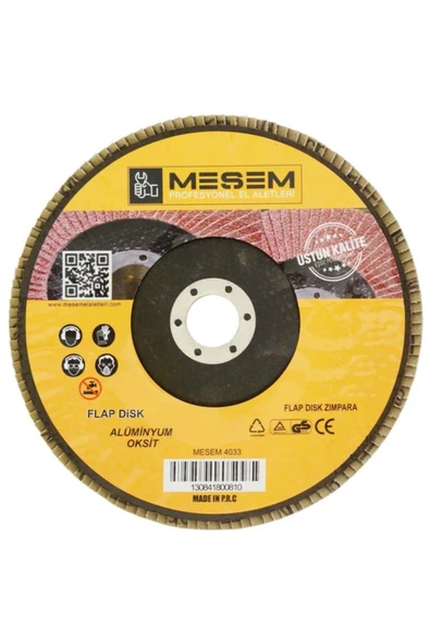 Meşem Metal Ahşap Flap Disk Zımpara 115x22 Mm 10 Adet 120 Kum ürün görseli 1