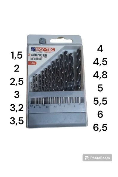 Baytec Mu1802 Matkap Uç Seti 13pcs ürün görseli 1
