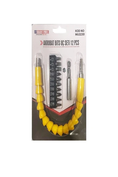 Baytec Akrobat Bits Uç Seti 12 Parça - 300mm - Spiral Ucu ürün görseli 1