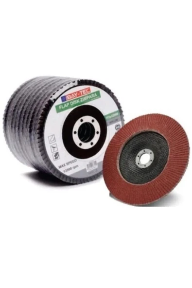 Baytec Flap Disk Metal Ahşap Zımpara 40 Kum 10'lu 115x22 mm ürün görseli 1