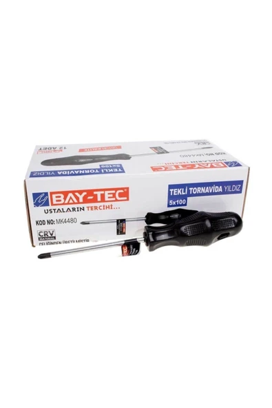 Baytas Bay-tec Yıldız Tornavida 5x100mm ürün görseli 1