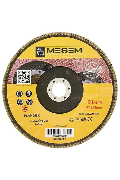 Meşem Flap Disk Zımpara ( 115x22 Mm. 60 Kum) ürün görseli 1