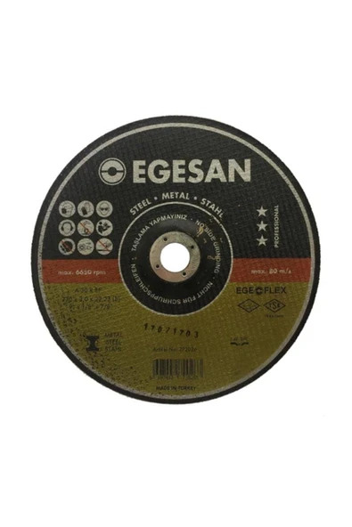 Egesan Metal Kesici 230 Mm X 3,0 Mm X 22 ürün görseli 1