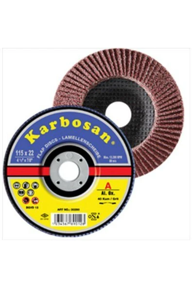KARBOSAN 115 Mm 100 Kum Flap Disk Zımpara ürün görseli 1