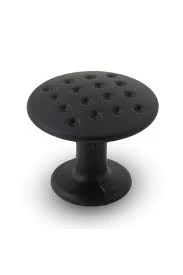1 AROMA Mat Siyah Tekli Kulp Mobilyanıza Şıklık Katacak Düz Düğme Siyah ürün görseli 1