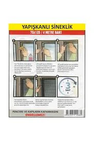 Ebax Hazır Yapıştırmalı Sineklik Tek Kanat Pencere için 75cmx125cm-4m Bant-Montajı-Kullanımı Kolay ürün görseli 1