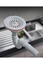 SBARK Körüklü Büyük Lavabo Evye Gider Sifonu Çöpmak Plastik Geniş Ağızlı Stoplu Süzgeç ürün görseli 1