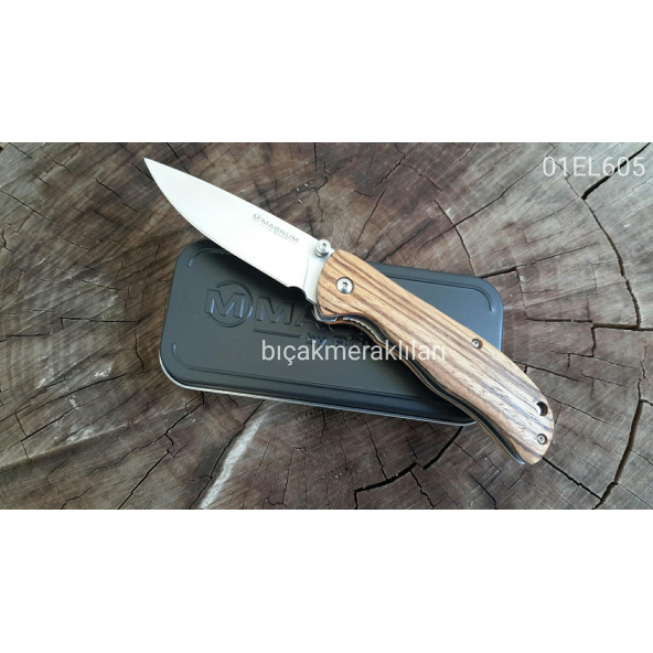 BÖKER MAGNUM 01EL605 ÇAKI-ZEBRA AĞACI SAP ürün görseli 1