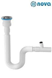 Nova 1 Kalite Çamaşır Makine Çıkışlı Körüklü Sifon Lavabo Gider Borusu 1220 ürün görseli 1
