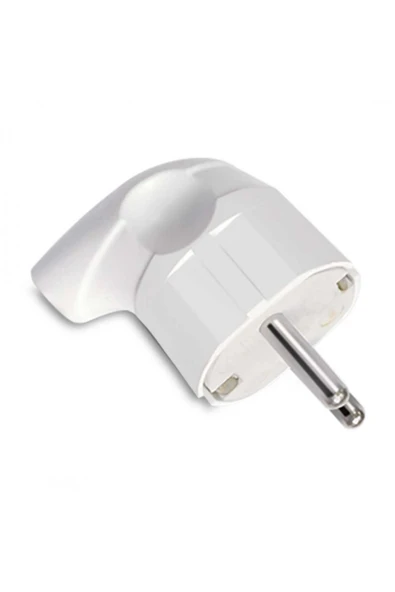 Orel L Tip Topraklı Erkek Fiş - Beyaz - 220 Volt - Or1205 ürün görseli 1