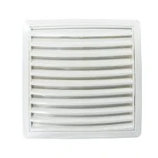 TOKPAZAR Havalandırmalı Ayarlı Beyaz Kare Plastik Baca Deliği Kapağı 16x16cm ürün görseli 1