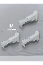 Ucuz Depo Seval Korniş Perde Rayı Ayağı L Ayak Duvara Montaj Aparatı 3 Adet ürün görseli 1