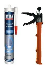 TYTAN Professional Duşakabin Banyo Silikonu 280ml Beyaz Hmp Plastik Silikon Tabancası - Montaj Set ürün görseli 1