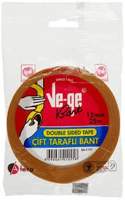 Vege Ve-ge Çift Taraflı Bant - Askılı, 12 Mm X 25m ürün görseli 1