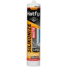 Hatfix 10 Adet Silikonize Mastik 450gr Beyaz ürün görseli 1