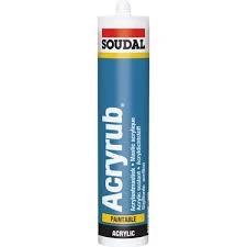 Soudal Beyaz Silikonize Akrilik Mastik ürün görseli 1