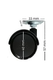 ÖzkeDekor Oynak Tablalı Dolap Sehpa Masa Ayağı Mobilya Tekerleği 40 Mm ürün görseli 1