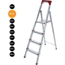 Kanat Elips Galvanizli Profil Merdiven 3+1 Basamaklı ürün görseli 1