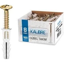 MADE Kalibre Dübel Takımı 8 Mm 100 Adet ürün görseli 1