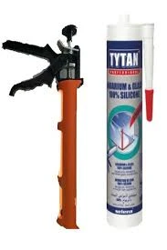 TYTAN Professional Akvaryum Silikonu 280 ml Şeffaf Hmp Plastik Silikon Tabancası - Montaj Set ürün görseli 1