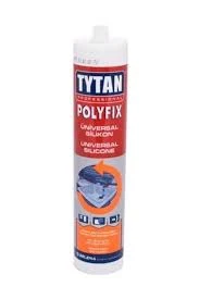 TYTAN Tyttan Polyfıx Üniversal Şeffaf Silikon 280 Gr Pencere, Kapı, Duşakabin, Mutfak Mermeri. (10 Adet.) ürün görseli 1
