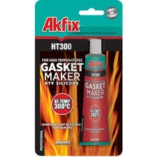 Akfix Ht300 Yüksek Isı Silikonu Sıvı Conta 50ml Tüp Kırmızı ürün görseli 1
