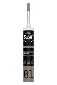 Selsil Multi Purpose Sılıcone Beyaz (genel Amaçlı Silikon) Su Geçirmez 280gr. ürün görseli 1