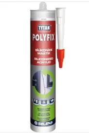 TYTAN Mastik Akrilik Slikonize Mastik Polyfix 500 Gr Beyaz (5 Adet) ürün görseli 1